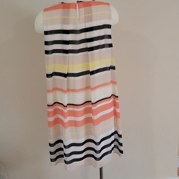 Calvin Klein Sheer striped midi - Picture 2 of 5